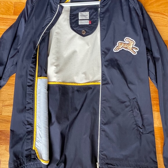 Tracksmith New England Blue Hooded Zip Up Running Jacket - Picture 2 of 10